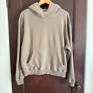 ELWOOD | Core Hoodie in Vintage Brown Cotton French Terry| Medium